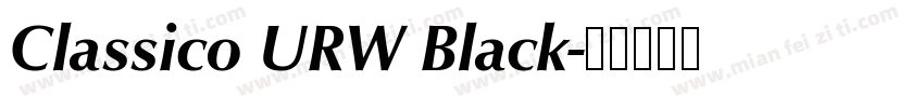 Classico URW Black字体转换
